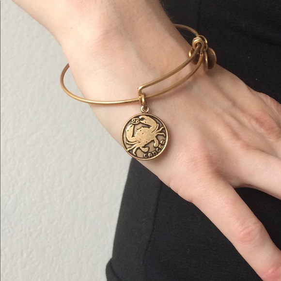 Alex and Ani Gold Cancer Star Sign Bracelet - Picture 2 of 3